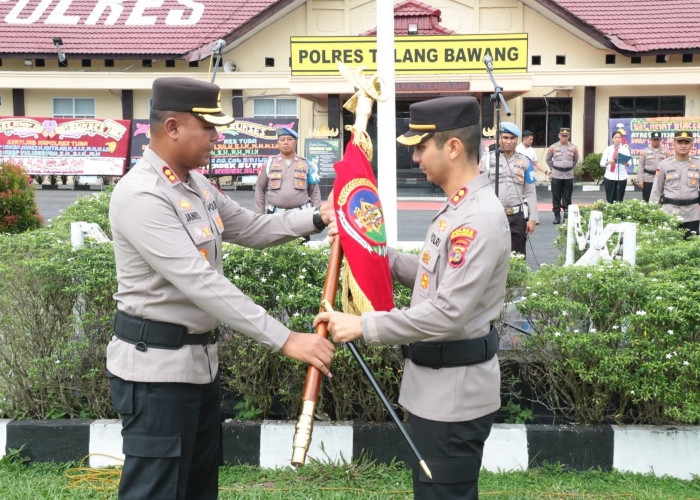 Tradisi Welcome And Farewell Parade Sambut Kapolres Tulang Bawang