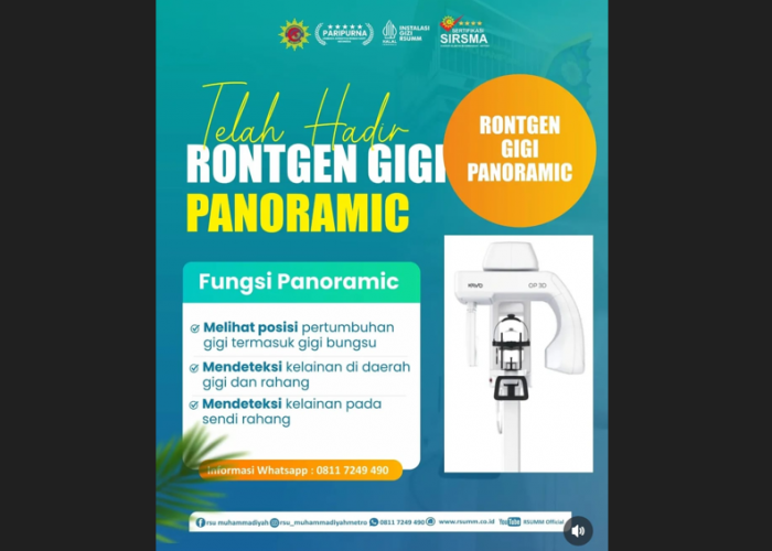 RS Muhammadiyah Miliki Rontgen Gigi Panoramic