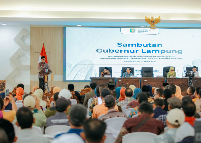 Musrenbang RKPD Pesawaran 2027, Rahmat Mirzani Djausal Tekankan Penguatan SDM dan Hilirisasi