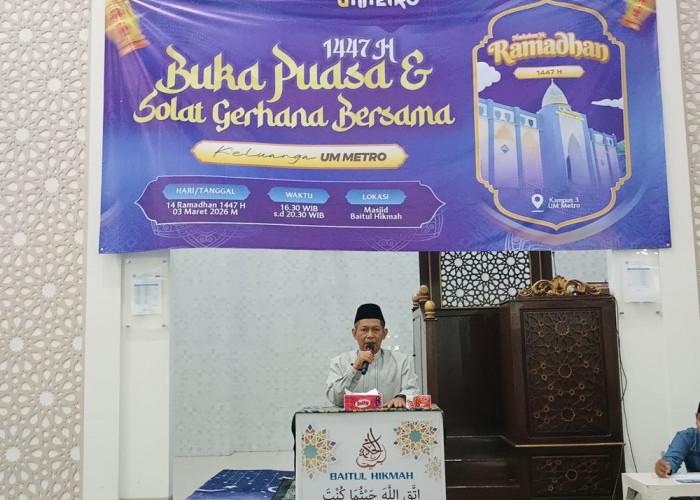 Pererat Silaturahmi, UM Metro Gelar Buka Puasa Bersama dan Salat Gerhana