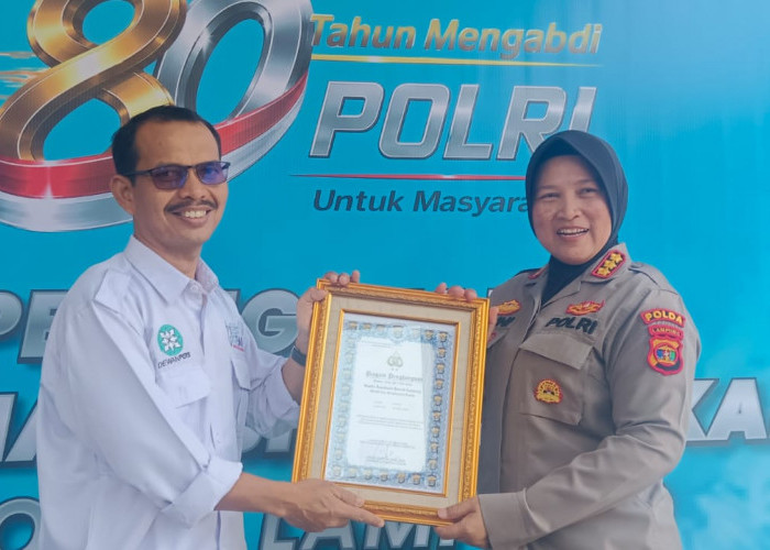 SMSI Raih Penghargaan dari Kapolda Lampung