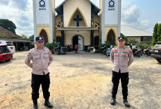 Personil Siaga Kompi III Polres Mesuji Gelar Patroli Menyeluruh dan Pengamanan Tempat Ibadah