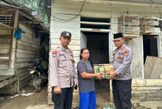 Jumat Berkah, Sat Binmas Polres Mesuji Bagikan Paket Sembako 