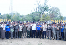 Apel Disiplin Satpol PP-Damkar, Plt Bupati Lampung Tengah Soroti Kesiapsiagaan Personel