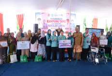 Ketua TP PKK Lampung Resmikan Kampung TAPIS dan Launching Sekolah Lansia di Lampung Tengah