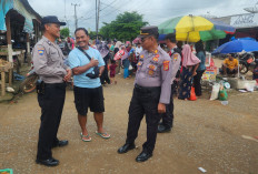 Polres Mesuji Gelar Sambang Binluh di Pasar Brabasan Saat Libur Nataru 