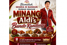 Aldi Taher Siapkan Aldi's Bundo Kanduang, Rumah Makan Minang Autentik di Bandar Lampung