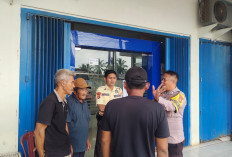 Beri Arahan Satpam Bank BRI, Bhabinkamtibmas Polsek Mesuji Timur Laksanakan Sambang dan Binluh 