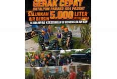 Gerak Cepat Batalyon Parako 464 Pasgat Salurkan Air Bersih bagi Warga Terdampak Kekeringan