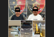 Simpan Senpira dan Sajam di Mobil, Dua Pria Ditangkap Polisi