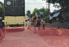 Arus Lalu Lintas Bergantian, Jalan Sukadamai Dalam Perbaikan