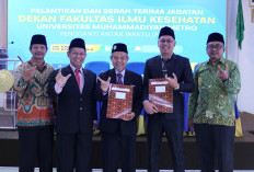 Efraldo Yudistira Resmi Dilantik Sebagai Dekan Fakultas Ilmu Kesehatan UM Metro