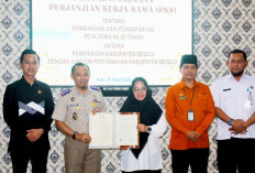 Resmi! BPN dan Pemkab Mesuji Tandatangani Perjanjian Kerja Sama Penggunaan Peta ZNT