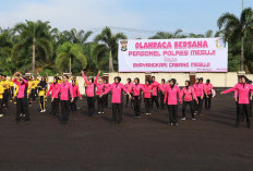 Polres Mesuji Ajak Personel dan Bhayangkari Olahraga Bersama
