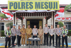 Polres Mesuji Kembali Terima 11 Pucuk Senpira dari Masyarakat